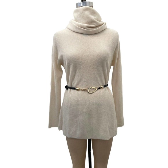 Anne Klein Latch Hook Gold Tone Braided Black Rope Leather Adjustable ONE SIZE - Picture 6 of 7